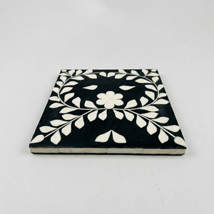 Posavasos Auténticos con Incrustaciones de Hueso, Diseño Moderno y Elegante, 300 mm de Diámetro, Artículos de Cocina de Alta Calidad, Regalo para Té y Café - Product Image 1