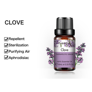 10ML <span class=keywords><strong>Clove</strong></span> Óleo Essencial para Aroma Difusor Natural Atacado 100% Puro Óleo Essencial Garrafa de Vidro OEM/ODM 10ml * 1pcs