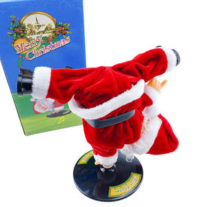 Muñeco de Papá Noel de música eléctrica para niños, soporte de manos de estilo Hip hop, regalo de Navidad para decoración de baile callejero, <span class=keywords><strong>2022</strong></span> - Product Image 1