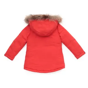 2024 वाटरप्रूफ शीतकालीन कपड़े लड़कियों के बच्चों के स्की जैकेट कॉटन फिलिंग सांस लेने योग्य जिपर क्लोजर एक्सएस आकार