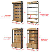 Étagères de Magasin en Bois et Acier Inoxydable pour Boutique, Comptoir Métallique, Crochet Réglable pour Perruques et Cosmétiques, Vente en Gros