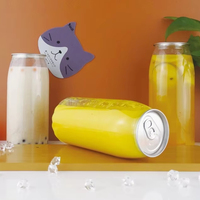 Personnalisable 1000ml PET Plastique Jetable Bouteille de Boisson Rouge Transparent pour Pop Can Lait Thé Jus Boissons Énergisantes Bière Soda