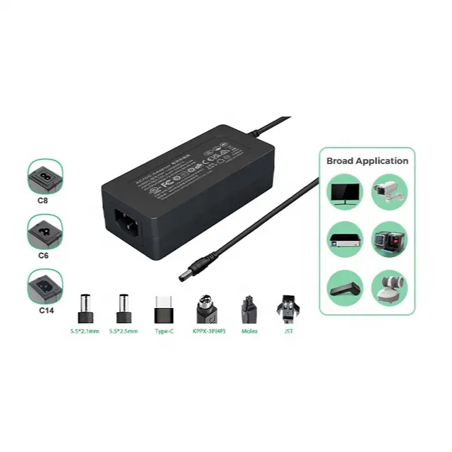 Universal AC a DC 19V 3.42A Adaptador de corriente 65W Adaptador para computadora portátil AC DC cargador 65W adaptador de corriente para computadora portátil