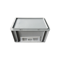 Boîte de manutention en plastique pour entrepôt, empilable, de haute qualité, conforme aux normes européennes, pour usage industriel, pliable et repliable, pour la logistique