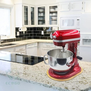 Glissière pour appareil de cuisine en bambou Eco Go Durable Carré 1.5cm d'épaisseur Compatible avec les bols de cuisine Ascenseurs Rangement Déménageur Coulissant Caddy - Product Image 5