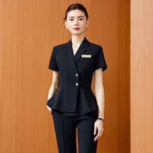 Abito Professionale da <span class=keywords><strong>Parrucchiere</strong></span>, Completo Formale da Hotel, Negozio di Gioielli, Negozio d'Oro, Reparto Vendite, Gonna, Tuta Moda Estiva - Product Image 6