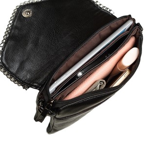 Nouveau <span class=keywords><strong>sac</strong></span> à main pour femme de style européen vintage - <span class=keywords><strong>Sac</strong></span> en <span class=keywords><strong>cuir</strong></span> souple PVC - <span class=keywords><strong>Sac</strong></span> à <span class=keywords><strong>bandoulière</strong></span> ou <span class=keywords><strong>sac</strong></span> porté croisé pour femme - Product Image 5