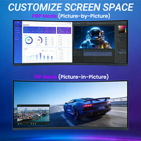 Écran LCD ultra large de 34 pouces, 165 Hz, 4K, 5K, 165 Hz, HDR, pour jeux sur PC, écran incurvé de 34 pouces pour jeux sur ordinateur, moniteur LCD de 34 pouces
