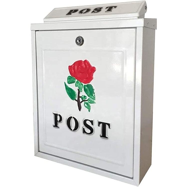 Cassetta Postale Parete In Acciaio Buca Lettere Posta Esterno Con Chiave Nero 36973035 - Foto 10