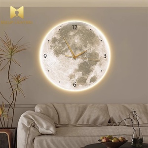 Horloge créative post-moderne, décoration artistique pour salon, lampe <span class=keywords><strong>murale</strong></span> nordique simple en cristal et porcelaine, lampe <span class=keywords><strong>murale</strong></span> LED pour chambre à coucher - Product Image 2