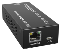 Adaptateur de conversion ARC vers Dante à 2 canaux, interface de transmission audio réseau, système audio professionnel complet