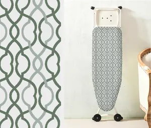 Wholesale 100% Cotton Heat Resistant Ironing Board Cover Printed Elastic Iron Board Cover