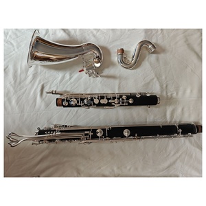 NUEVO Clarinete Bajo de 26 Teclas en Do Bajo de Alta Calidad con Cuerpo de Baquelita Plateado, Opciones de Madera Roja, Ébano y ABS (JCL-800) - Product Image 1