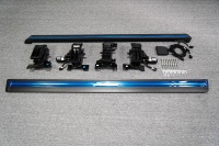 Marchepieds électriques rétractables en alliage d'aluminium argenté et noir, marchepieds latéraux automatiques, barre de marche automatique, compatibles avec Range Rover Vogue L405