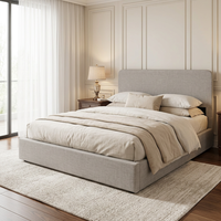 Willsoon Modernes Minimalistisches Europäisches King-Queen-Size Leinen-Polsterbett mit Gaslift-Stauraum OEM ODM B2B Großhandel