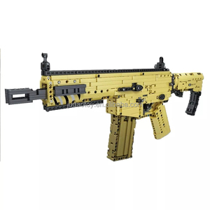 Fabricant chinois Mould <span class=keywords><strong>King</strong></span> 14015 Blocs de construction Pistolet Blocs SCAR Fusil Modèle de pistolet en plastique Jouets éducatifs pour enfants - Product Image 1