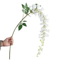 Tige de glycine artificielle de qualité supérieure de 115 cm pour la décoration de mariage
