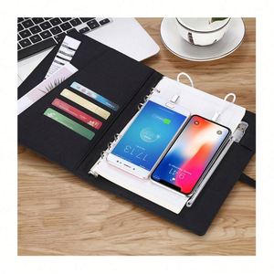 Custom Logo A5 Agenda Power Bank <b>Diary</b> <b>Notebook</b> with Custom USB Flash Drive Digital Printing - Product Image 1