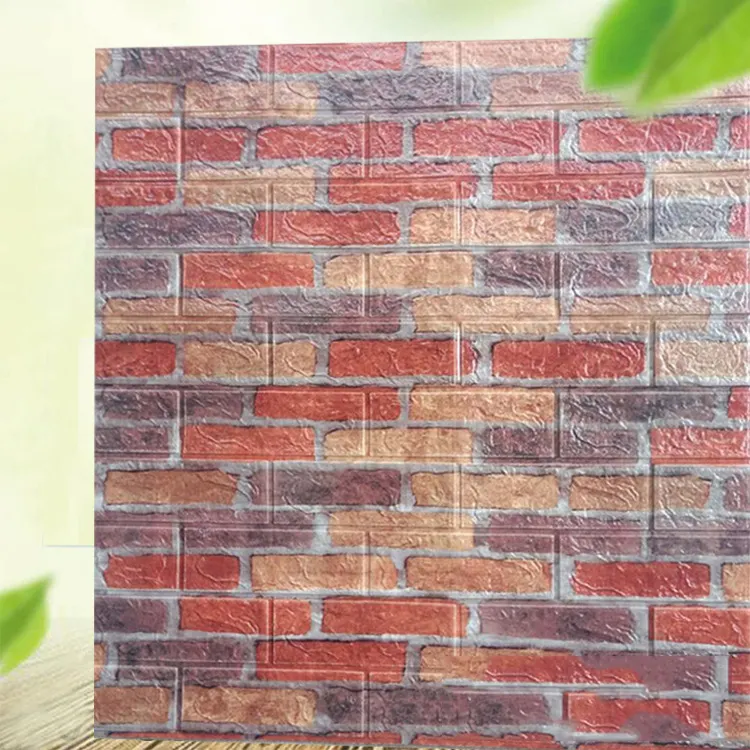 Wall Paper 3d Factory Supply Living Room Wall Paper Self Adhesive Brick 3d Wallpaper Stone