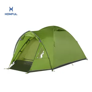 HOMFUL Reasonable Price Outdoor Gothic Arch 2 Person Camping Tent Waterproof Dome Style Tent