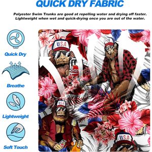 Trajes de Baño Personalizados para Hombre, Shorts de Baño de Secado Rápido con Forro de Malla, Shorts de Playa Transpirables para Surf - Product Image 5