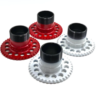 Nouveaux adaptateurs de moyeu de roue à rayons rouges et blancs 5 trous 5x127 5x114.3/ 5x120 15 trous pour jantes à bascule