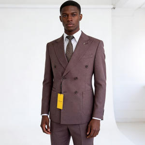 Blazer de <span class=keywords><strong>esmoquin</strong></span> ajustado de un solo pecho para <span class=keywords><strong>hombre</strong></span>, conjunto de 2 piezas para fiestas de boda y ocasiones de negocios, de talla grande y transpirable - Product Image 1