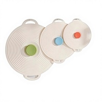 Couvercle en silicone pour conserver la fraîcheur, compatible micro-ondes, anti-éclaboussures, anti-poussière, anti-moustiques et anti-mouches, de qualité alimentaire, pour bols, casseroles, tasses et assiettes