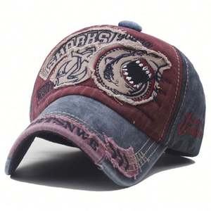 Gorra de Béisbol Deportiva de 6 Paneles con Diseño Desgastado Personalizado, Patrón de Letras, 100% Algodón, con Bordado 3D y Hebilla Metálica - Product Image 6