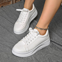Chaussures décontractées pour femmes tendance automne-hiver 2025, nouvelle surface en cuir avec fermeture à lacets