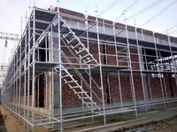 Andamios de Estructura en H de Acero Pintado de Larga Duración para Obras de Construcción