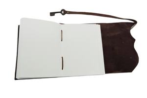 Genuine Handmade Leather Diary Plain White Paper Key Bound <b>Journal</b> Large <b>Writing</b> Notebook for Men Women Gift - Product Image 2
