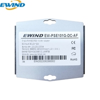 Inyector PoE IEEE 802.3af/at Alimentado por CC, 10/100/1000Mbps, 1 Puerto de Datos RJ45 Entrada + 1 Puerto PoE RJ45 Salida para Cámara IP y Punto de Acceso Inalámbrico