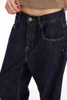 Fabricant de jeans surdimensionné vintage extensible coupe botte jambe large récupération japonaise 13 oz lisière brute Denim pantalon Baggy Jean