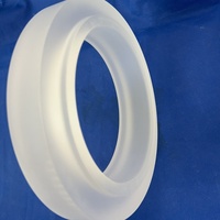 Anneau en quartz de silice fondue haute précision, résistant aux hautes températures, pour applications optiques et semi-conductrices