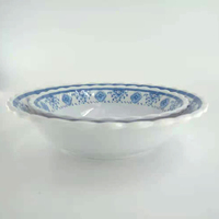 Vente en gros d'usine, ensembles de vaisselle en mélamine blanche 100%, assiettes rondes pour restaurant, mariage, fête, hôtel