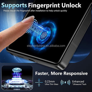 Protection d'écran anti-espion en verre trempé pour Samsung S26 avec déverrouillage par empreinte digitale, film de confidentialité avec cadre d'installation - Product Image 5