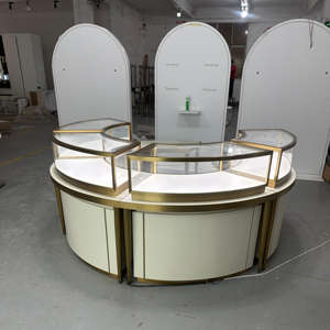 Vitrina de Exhibición de Joyería de Acero Inoxidable, Vidrio Transparente, Foco LED, Centro Comercial de Lujo, Tienda Minorista, Exhibición, Museo - Product Image 6