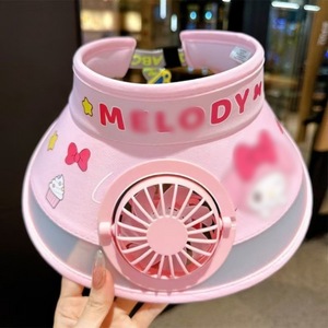 หมวกกันแดดคุโรมิพร้อมพัดลมปรับได้สำหรับเด็กใช้กลางแจ้งในฤดูร้อน - Product Image 2