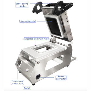 เครื่องบรรจุขนมปังแบบอัตโนมัติ DQ-3 ไฟฟ้า 8 ครั้ง/นาที ใช้งานง่าย พร้อมถาดขนมปัง ถุง/ฟิล์ม/ซองบรรจุขนมหวาน - Product Image 3