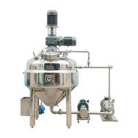 Bouilloire industrielle de mélange d'homogénéisation de crème 1000L 2000L mayonnaise anti-mousse sous vide machine de fabrication de miel