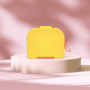 Boîte à lunch pour enfants au design mignon, boîte à bento au design éléphant avec poignée en silicone et pot à nourriture en acier inoxydable, nouvel arrivage - Product Image 6