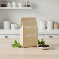 Caja de Cartón Personalizada para Café con Tira Desprendible, Estampado en Caliente Plateado, Embalaje Plegable Ecológico para Bolsas de Café de Goteo