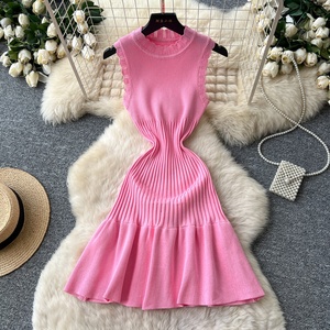 Nuevo Vestido de Punto Ajustado de Moda de Verano 2026 - Product Image 1