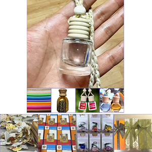 Diffuseur de parfum pour voiture avec logo personnalisé, décoration de voiture, élimination des odeurs, parfum populaire, pendentif suspendu, flacon en verre, diffuseur d'air pour voiture - Product Image 2