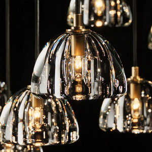 48" Big Modern Round Crystal Glass Chandelier Large Villa Living Room Italian Designer High-end Luxury Brass Crystal Chandelier - Product Image 6