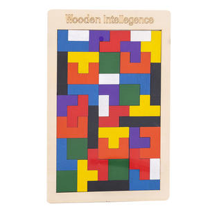 Jouets en bois éducatifs épaissis pour puzzles en blocs pour enfants de 0 à 24 mois, vente en gros transfrontalière pour stands de rue - Product Image 5