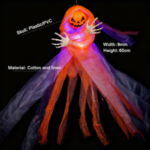 Teschio in Polistirolo per Halloween, Teschi Horror Elettrici, Teschi in Plastica per Decorazioni da Giardino - Product Image 4