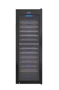 FSE doppia zona 240L refrigeratore per <span class=keywords><strong>vino</strong></span> frigo in acciaio inox cantina per vini con porta in vetro R600A <span class=keywords><strong>refrigerante</strong></span> - Product Image 2