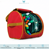 Sac de rangement professionnel pour guirlandes de Noël, robuste, capacité 35L, gestion des câbles anti-emmêlement, clips de fixation, pour la maison